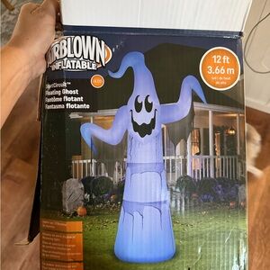 Gemmy Airblown Inflatable LED Floating Ghost - Blue